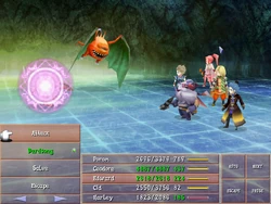 Harley using Piercing Sight in Final Fantasy IV: The After Years (iOS/Android).