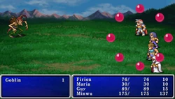 Fog cast on the party in Final Fantasy II (PSP).