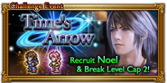 Global event banner for "Time's Arrow".