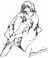 Artwork of Yuna from Final Fantasy X.