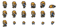 Set of Agrias's sprites.