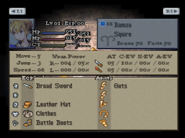 PSP] Final Fantasy Tactics (Versão 1.2)