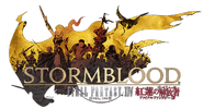 Final Fantasy XIV: Stormblood (4.0) logo.