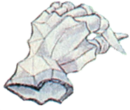 Concept art of Ice Gloves from Final Fantasy II.