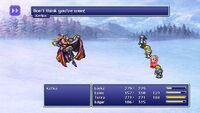 Returners defeat Kefka from FFVI Pixel Remaster