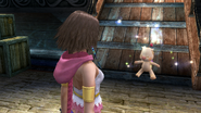 Yuna sees a moogle at Luca dock.