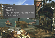 Fisherkid learns to fish from FFVIII Remastered