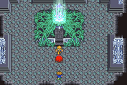 Garula attacks the Water Crystal in Walse Tower (GBA).