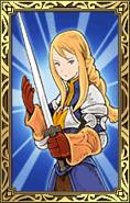 Agrias's Holy Knight portrait in Final Fantasy Tactics S.