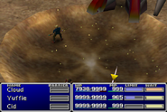 Ruby Weapon uses Whirlsand in Final Fantasy VII.