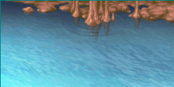 Battle background on water (GBA).