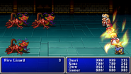 Blaze, used by the Fire Lizard, in Final Fantasy (PSP).