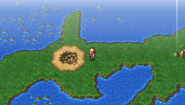 Impact Crater on the planet on the world map (PSP).