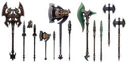 Marauder Weapons FFXIV Art