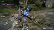 Using Armiger against Ignis during training in FFXV