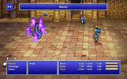 Bartz using Doom from FFV Pixel Remaster