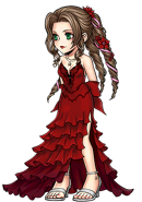 Artwork for Aerith's second costume.