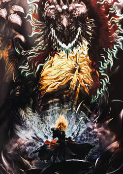 FFXIV Shinryu and Zenos artwork