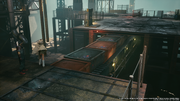 Shipping Facility in Sector 7 slums in FFVIIR INTERmission