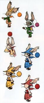 Six Moogle Siblings artwork