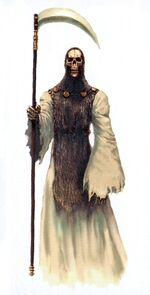 Concept art of the Grim Reaper in 'Final Fantasy IX.