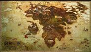 Eorzea World Map.