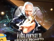 Unused key art for "Episode Prompto" shown at the community fan meet event stream.