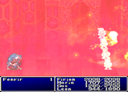 Fire11 cast on the party in Final Fantasy II (PS).