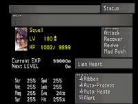 FFVIII Status Menu 0