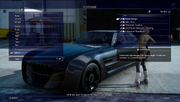 Regalia Customization menu from FFXV