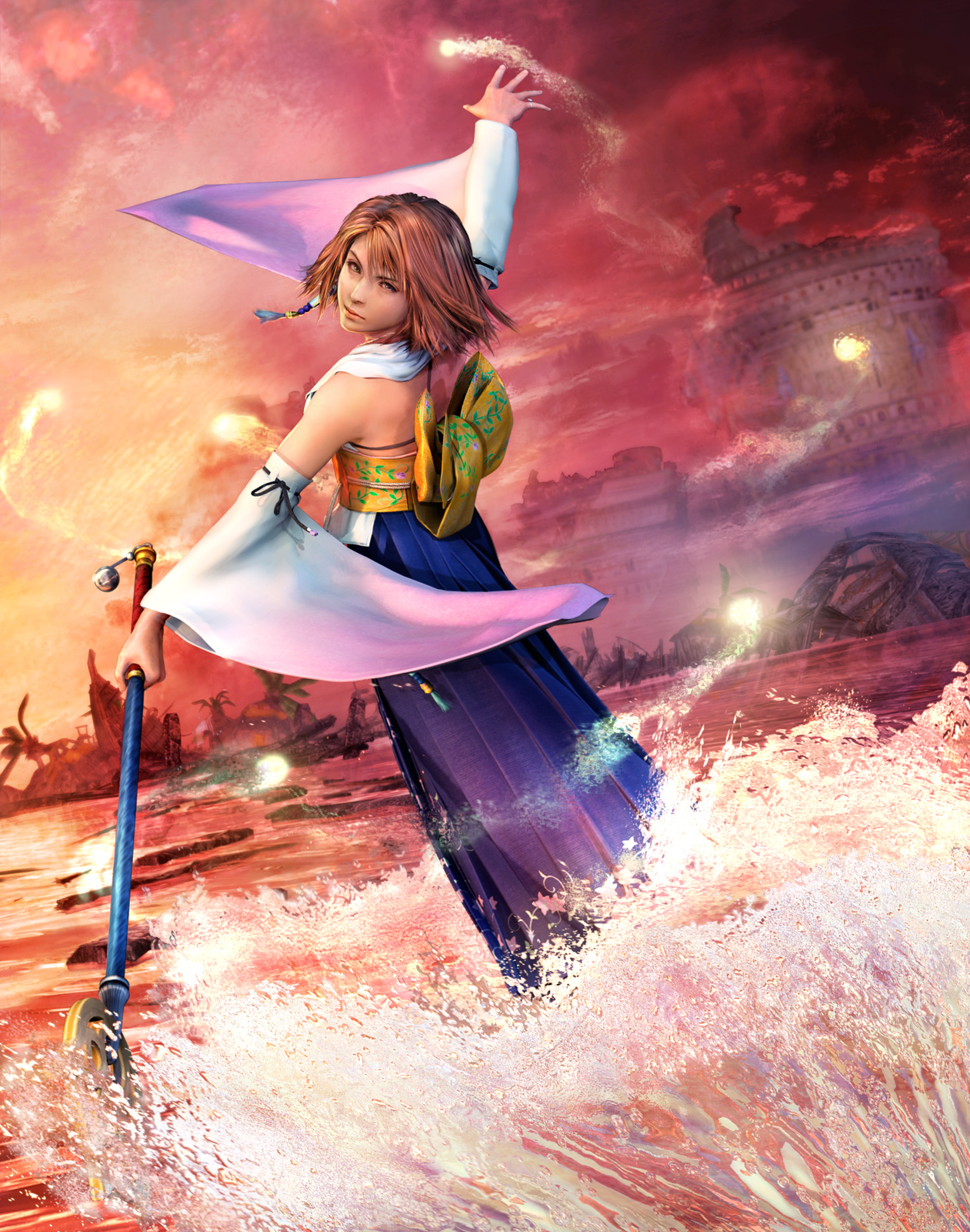 Mobile wallpaper: Final Fantasy, Logo, Video Game, Final Fantasy X, Yuna  (Final Fantasy), 1084732 download the picture for free.