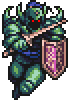 Captain from FFII Pixel Remaster battle sprite