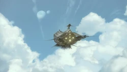 The Lunar Whale from the opening FMV for The After Years in Final Fantasy IV Complete Collection.