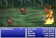 Blaze (Hellhound version) in Final Fantasy (PS).