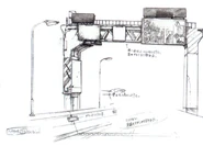 Концепт-арт шоссе для Final Fantasy VII.