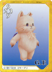 Triple Triad G-81 Lv-8 Mini Mog Card Final Fantasy FF8 FFVIII ONE