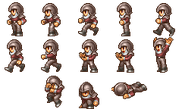 Wedge's battle sprite (PSP).