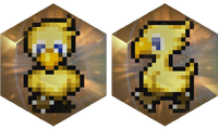 Chocobo OR signets. A version (left) and B version (right).