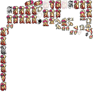 Sheet of Lenna's White Mage sprites.