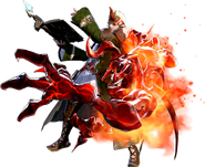 Summoner render, seen with Ifrit-Egi.