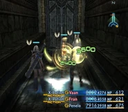 X-Potion healing different amounts of health depending on how many Item Lores the user has in Final Fantasy XII.