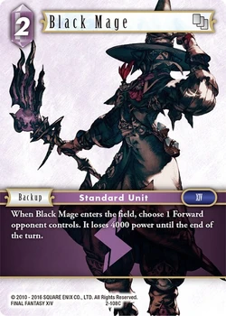 Black Mage [2-108C] Opus series card.