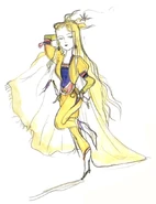 Рисунок Селес работы Ёситаки Амано в стиле чиби.