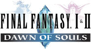 The logo of Final Fantasy I & II: Dawn of Souls is a mixture of the logos of Final Fantasy and Final Fantasy II.