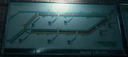 Midgar train route map from FFVII Remake