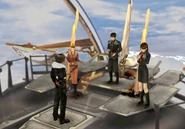 Xu and Nida on the bridge of Balamb Garden.