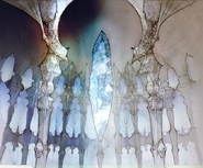 Crystal Dome prologue artwork for Final Fantasy III 3D