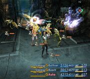 Fighting Abysteels in Henne Mines.