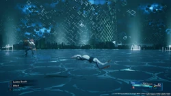 Toad evading in Final Fantasy VII Remake.
