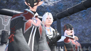 Thancred having fun with imperial girls.